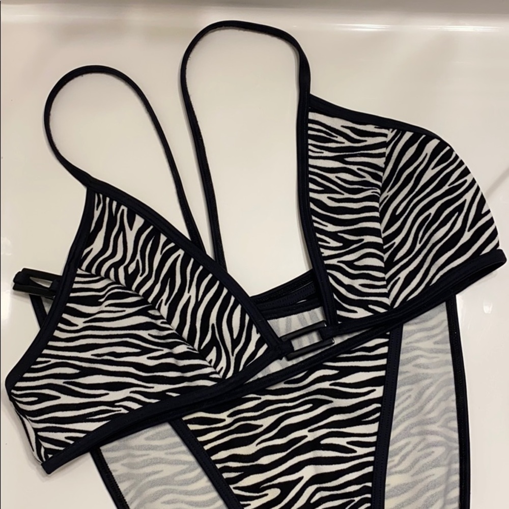 Matching Zebra bikini